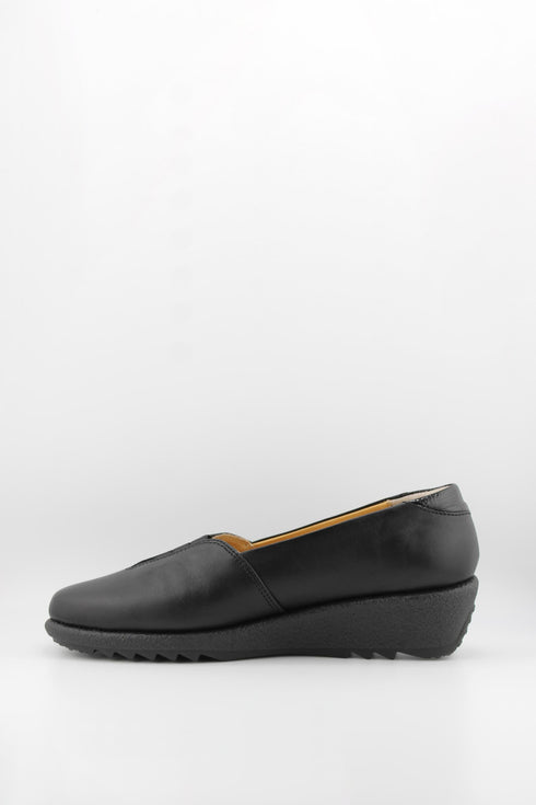 DFC Relax Comfort Wedge Loafers with Elastic Detail